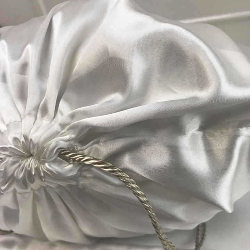 Shoe Bag Dust - S/M/L/XL/XXL ผ้าไหมสีดําวัสดุ Drawstring กระเป๋าเก็บรองเท้ากระเป๋าถือวิกผมฝุ่น Drawstring ถุงบรรจุภัณฑ์สามารถพิมพ์โลโก้