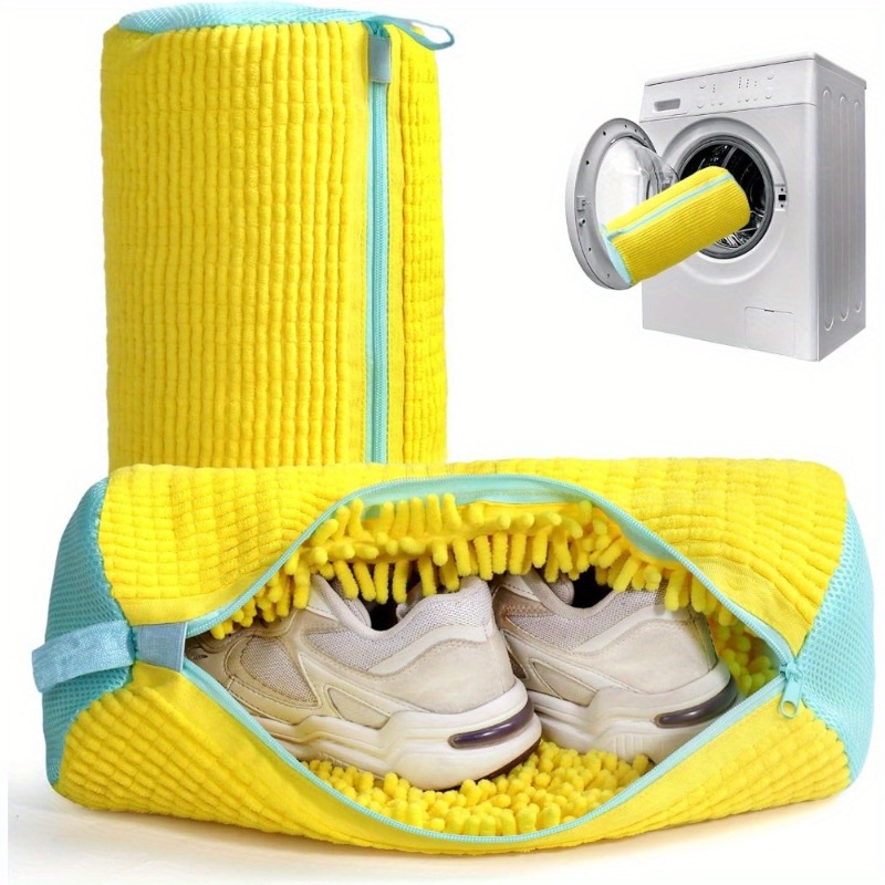 Sneaker Care Laundry - รองเท้าเครื่องซักผ้ากระเป๋าซักรีดเครื่องซักผ้าเครื่องอบผ้าReusableรองเท้าทุกขนาดซิปปิดเบาะFluffy Fibersรองเท้าผ้าใบทําความสะอาด