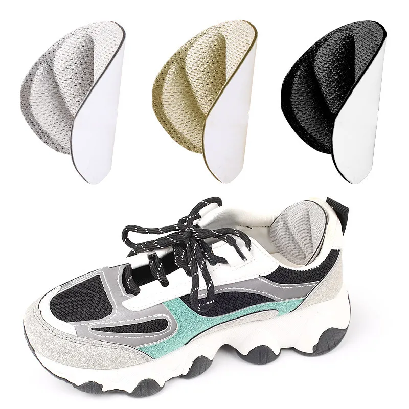 The Sneaker Care - สติกเกอร์แผ่นกันรองเท้ากัดรองเท้าผ้าใบนุ่มสบายกันตกป้องกันการหล่นแผ่นรองถนอมเท้าครึ่งขนาดปรับได้หนา