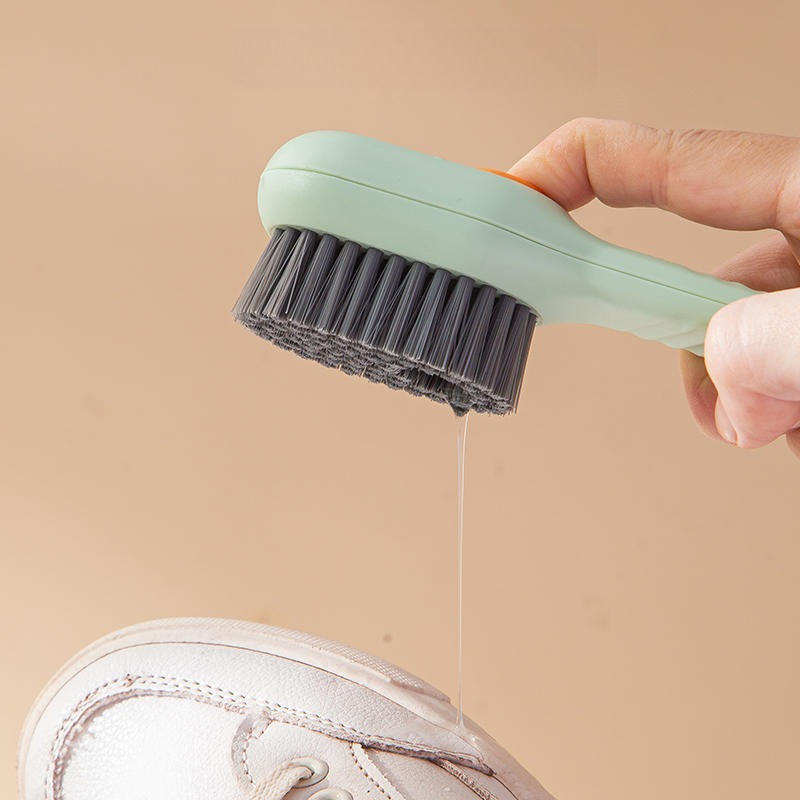 Sneaker Care Laundry - แปรงทำความสะอาดรองเท้าแบบกดใช้น้ำ ขนแปรงนุ่ม แปรงขัดซักผ้า ของขวัญที่ใช้งานได้จริงสำหรับการดูแลรองเท้าผ้าใบและเสื้อผ้า