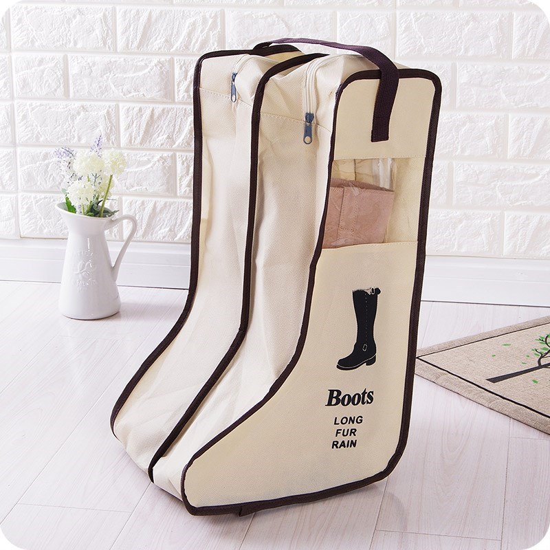 Shoe Bag Dust - แบบพกพาเก็บกระเป๋า Organizer ยาวขี่ฝนกันฝุ่น Travel Zipper กระเป๋าอุปกรณ์เสริมหมายเลข
