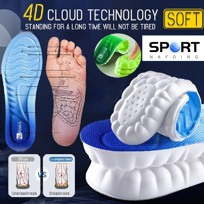 The Sneaker Care - แผ่นรองรองเท้ากีฬาเทคโนโลยี 4D Cloud สำหรับรองเท้า พื้นรองเท้า EVA