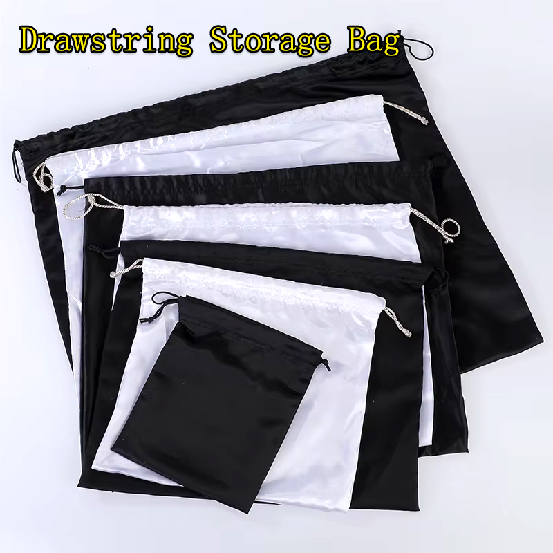 S/M/L/XL/XXL ผ้าไหมสีดําวัสดุ  - Shoe Bag Dust บทวิจารณ์และราคา