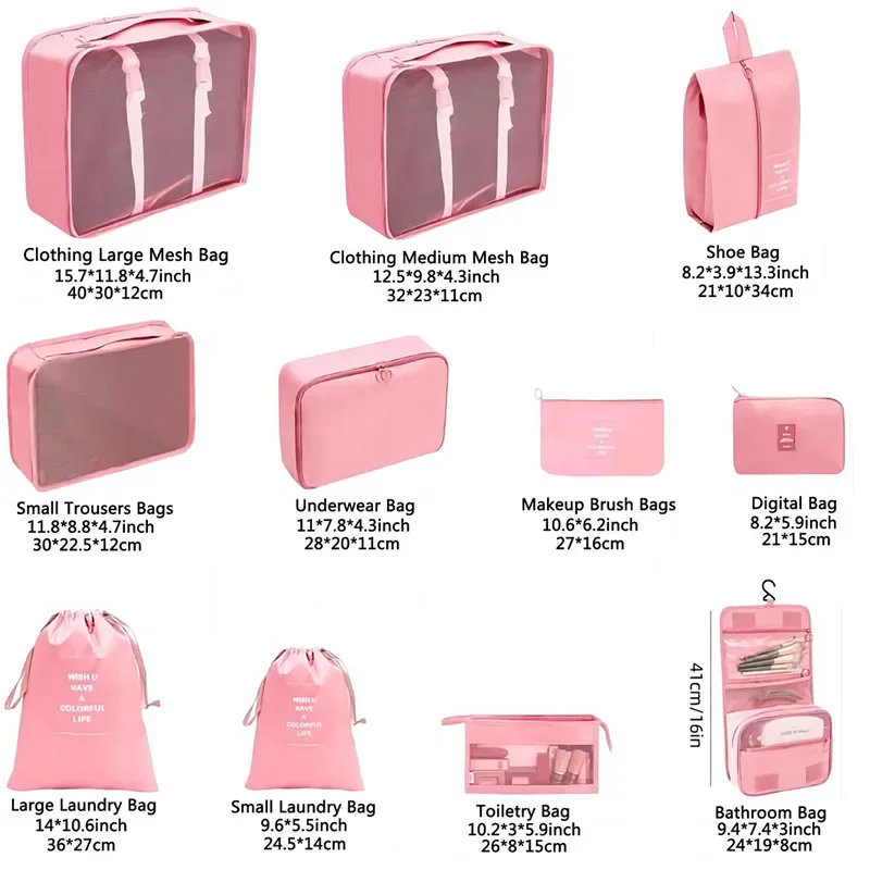 8/9/10/11 ชิ้นชุดกระเป๋าเดินทา - Shoe Bag Dust บทวิจารณ์และราคา