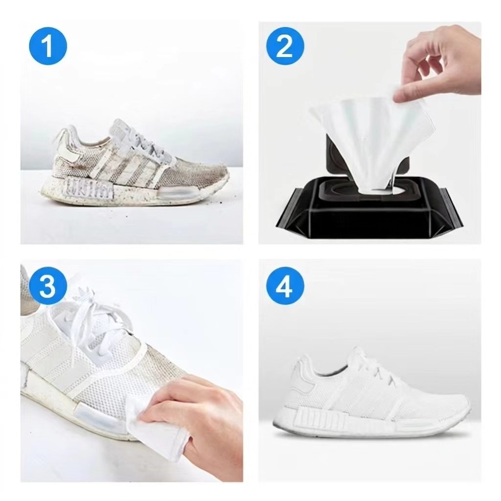 ผ้าเช็ดทำความสะอาดรองเท้าแบบใช - The Sneaker Care บทวิจารณ์และราคา