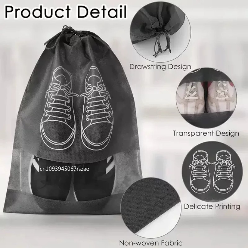 1-3 ถุงเก็บรองเท้ากันฝุ่นแบบพก - Shoe Bag Dust บทวิจารณ์และราคา