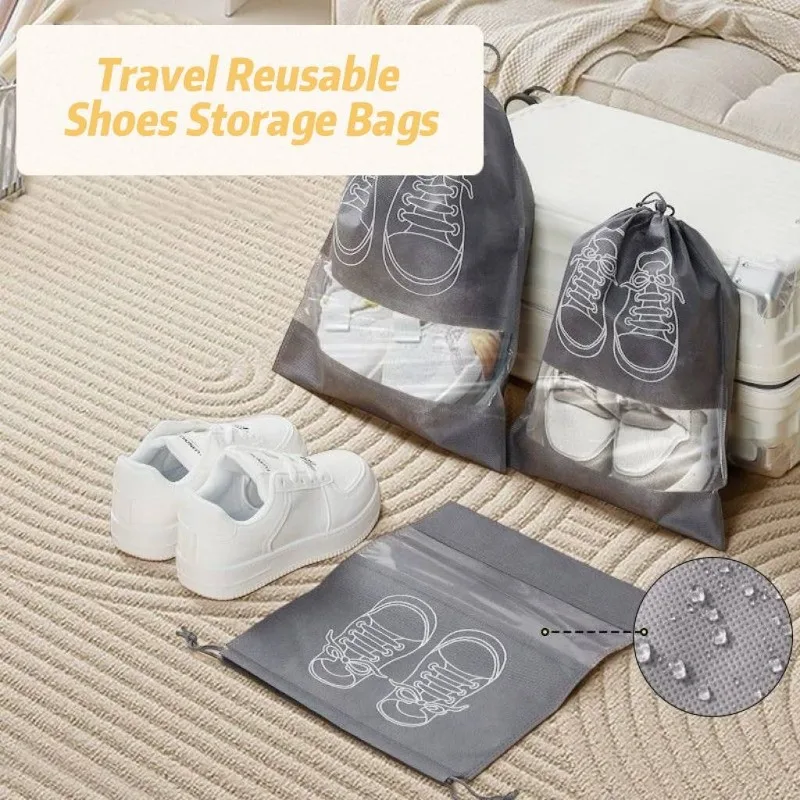 ถุงจัดเก็บรองเท้าแบบไม่ทอ 1-30 - Shoe Bag Dust บทวิจารณ์และราคา